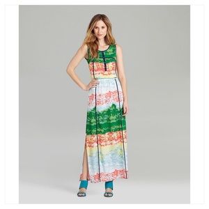 Cremieux Cindy Abstract-Stripe Maxi Dress